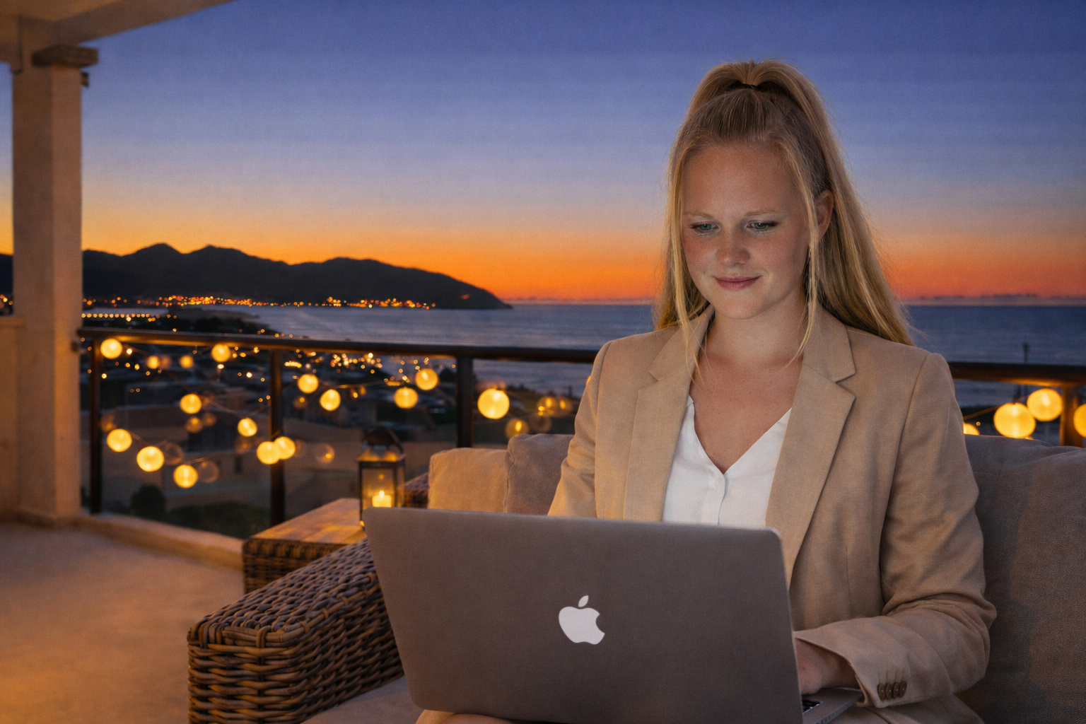 Denise - Money Minded op het balkon